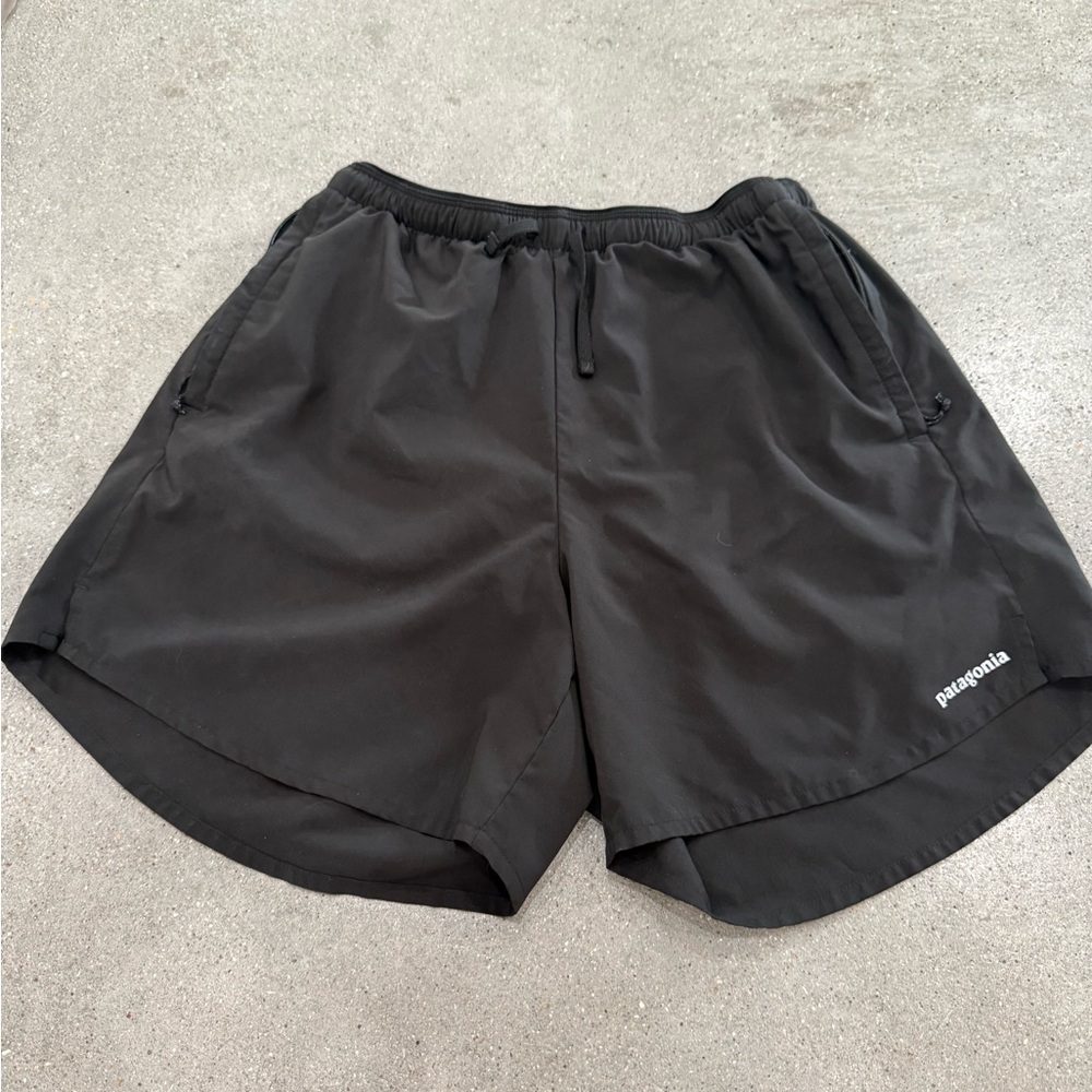 Patagonia Black Athletic Shorts Moisture-Wicking Performance
